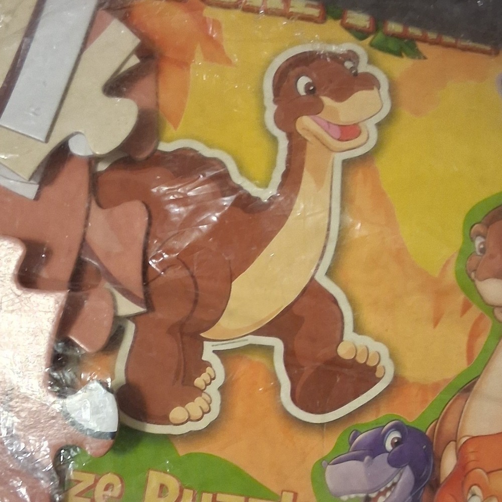 Vtg The Land Before Time Floor Puzzle Pal Size Littlefoot Dinosaur 3 ft Complete